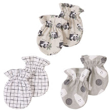 6-Piece Infant Cap & Mitten Set - Panda