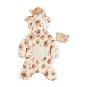 Mudpie Giraffe Noah's Ark Cuddler With Wooden Teether