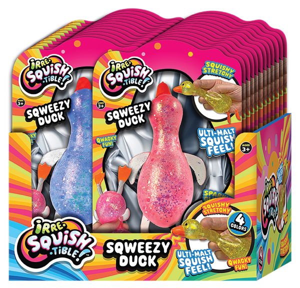 Sqweezy Sparkle Duck Toys Squishy