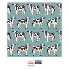 Kickee Pants Print Convertible Sleeper with Zipper in Jade Cows