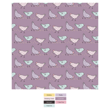 Kickee Pants Print Convertible Sleeper with Zipper in Lavender Chickens