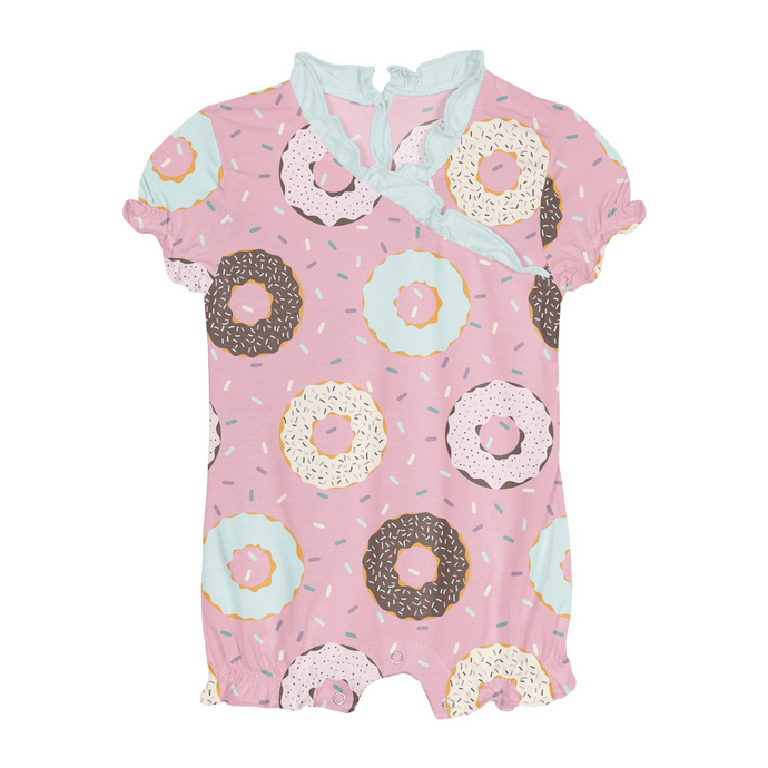 Kickee Pants Print Ruffle Romper in Cake Pop Donuts and Sprinkles (6-12 Months)