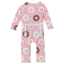 Kickee Pants Print Muffin Ruffle Coverall with 2 Way Zipper in Cake Pop Donuts and Sprinkles (18-24m)