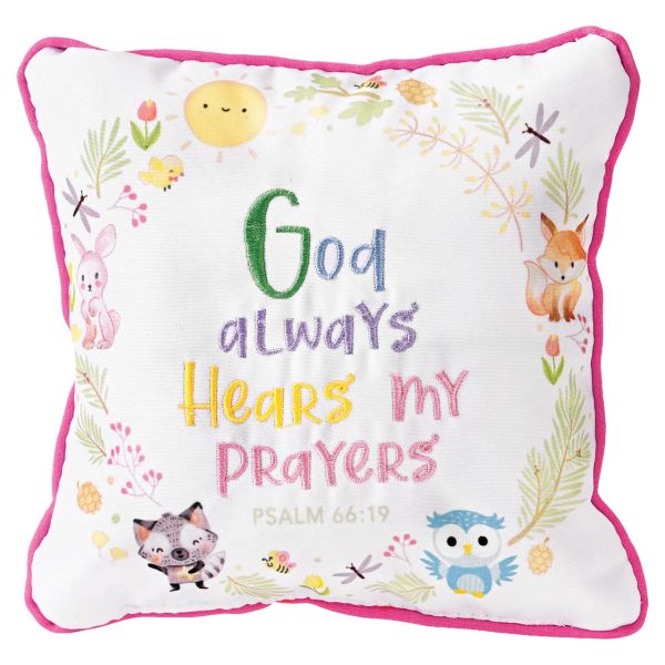 Inspirational Prayer Pillow - Pink