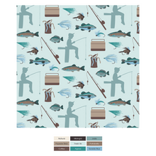 Kickee Pants Print Fluffle Sleep Bag in Fresh Air Fishing