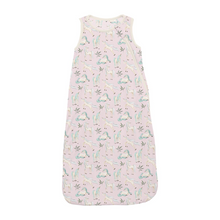 Kickee Pants Print Fluffle Sleep Bag in Shrinking Violet Sleeping Unicorns