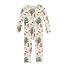 Kickee Pants Print Convertible Sleeper with Zipper in Natural Tree House