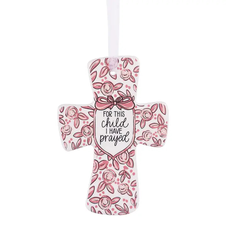 Glory Haus Pink For This Child Prayed Cross