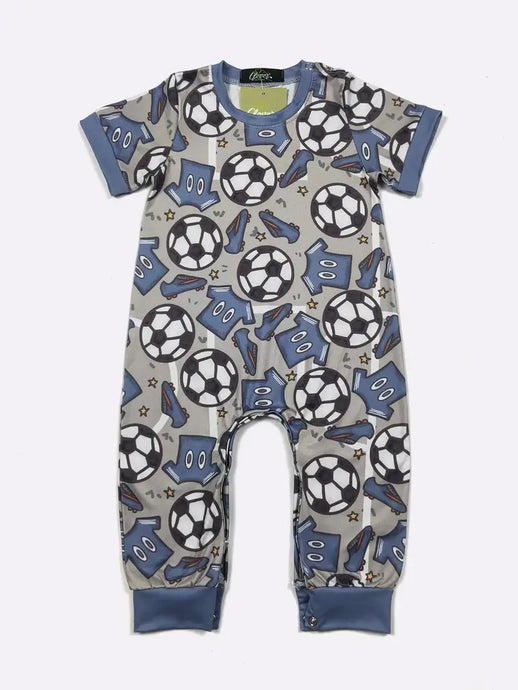 Clover Cottage Soccer Boy Romper
