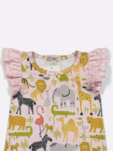 Clover Cottage Pink Zoo Baby Romper