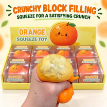 Crunchy Orange Block Squishy Toy