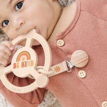 JuJuBe Silicone Teether Ring with Detachable Clip