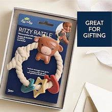 Itzy Ritzy Rattle™ Silicone Teether Rattles | Highland Cow