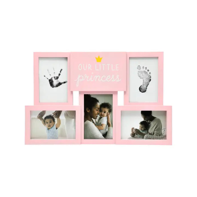 Kate & Milo Our Little Princess Deluxe Collage Photo Frame, Pink