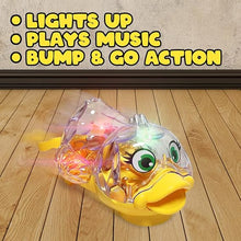 Light up Musical Dancing Duck with Bump and Go Mechanism