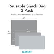 Bumkins Reusable Snack Bag, 3-Pack: Disney 100 Years Celebration