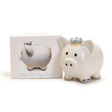 Piggy Bank with Crown in Gift Box