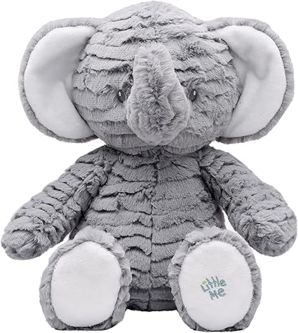 Little Me Grey Plush Elephant (10 inch Sitting)