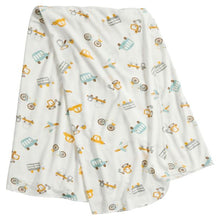4-Piece Baby Bamboo Clothing Set with Blanket - Vehicles