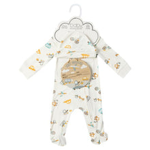 4-Piece Baby Bamboo Clothing Set with Blanket - Vehicles