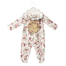 4-Piece Baby Bamboo Clothing Set with Blanket - Pink Flowers