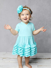 Lemon Loves Lime Baby-Blue Tint Sue Dress (Size 3-6m)