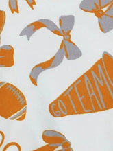 Clover Cottage Go Team Orange Baby Romper Football (6-12M)