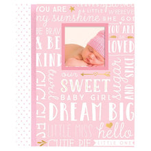 Dream Big Wordplay Baby Record Book - Pink
