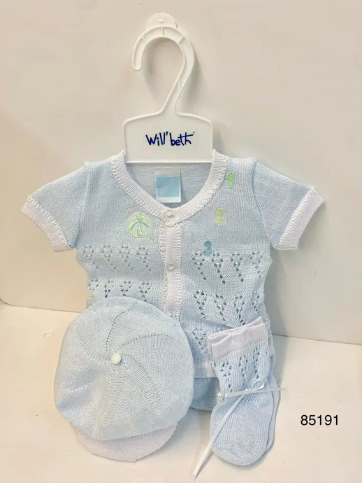 Will Beth 85191 Embroidered Baby Set