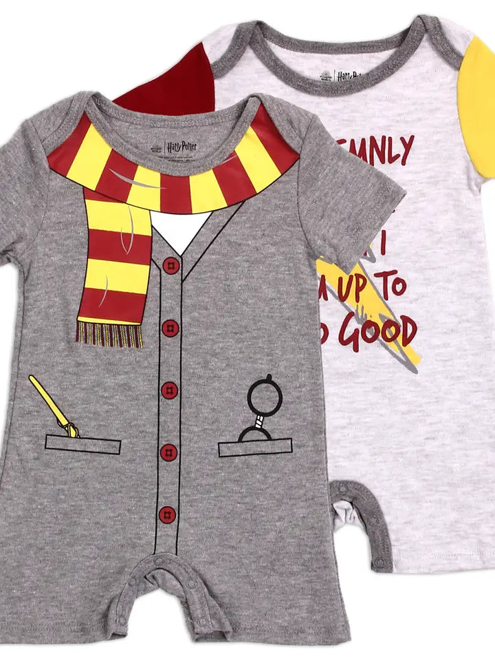 Harry Potter Boys Infant 2-Pack Rompers