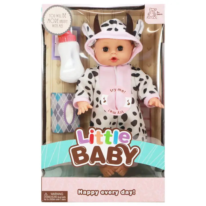 Animal Costume Sound Baby Doll Set - 4 Pcs