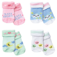 Piper & Jack 4 Pack Infant Booties 0-12m Sweet Dreams