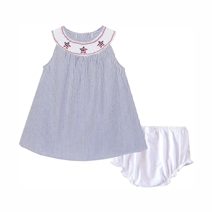 Good Lad Newborn Girls July 4th Dress- 6-9M