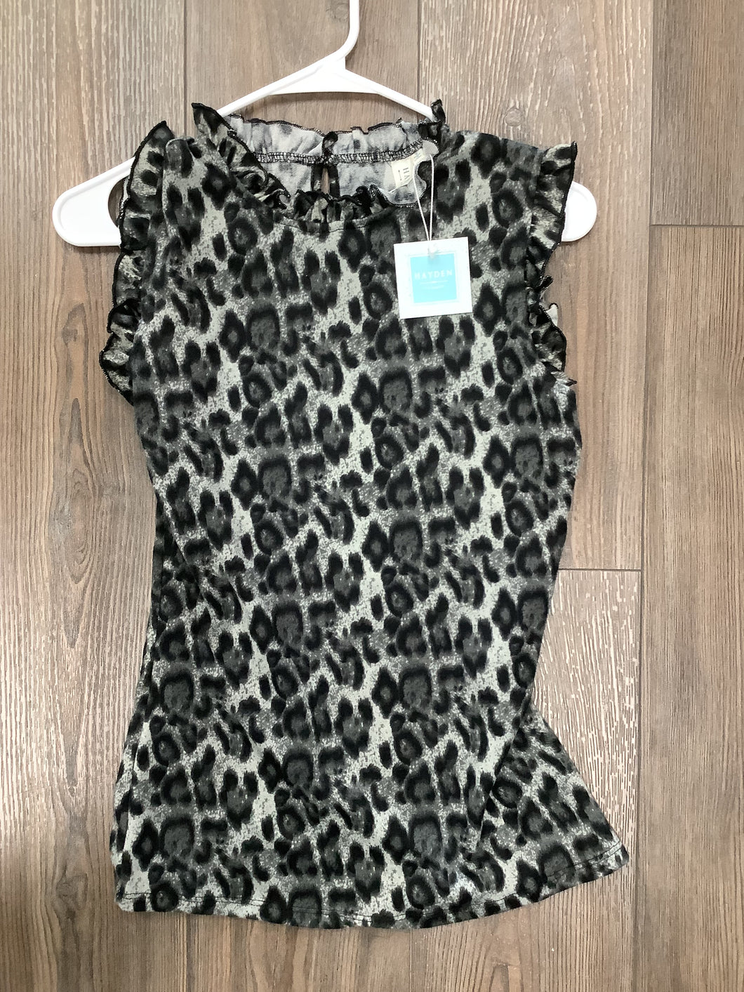 Hayden Women's Black Leopard Sleeveless Top