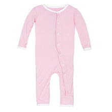 Kickee Pants Holiday Fitted Applique Coverall - Lotus "I Love Dad"