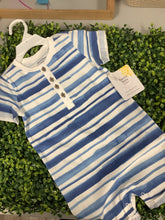 Burts Bees Baby 2 piece Romper Set in Santorini Blue