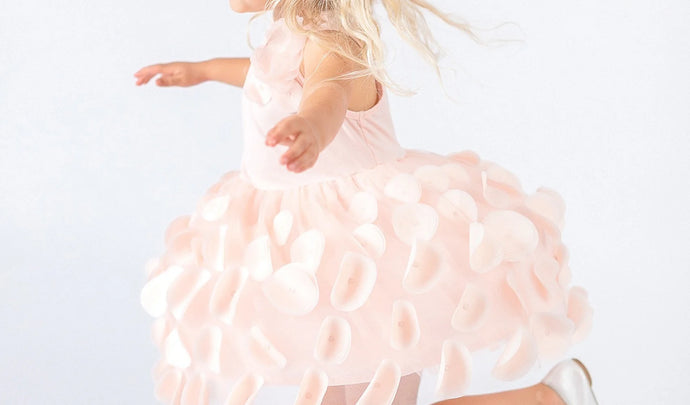 Doe A Dear Sleeveless Jersey Top Sheath w/ Round Coined Dress Pink