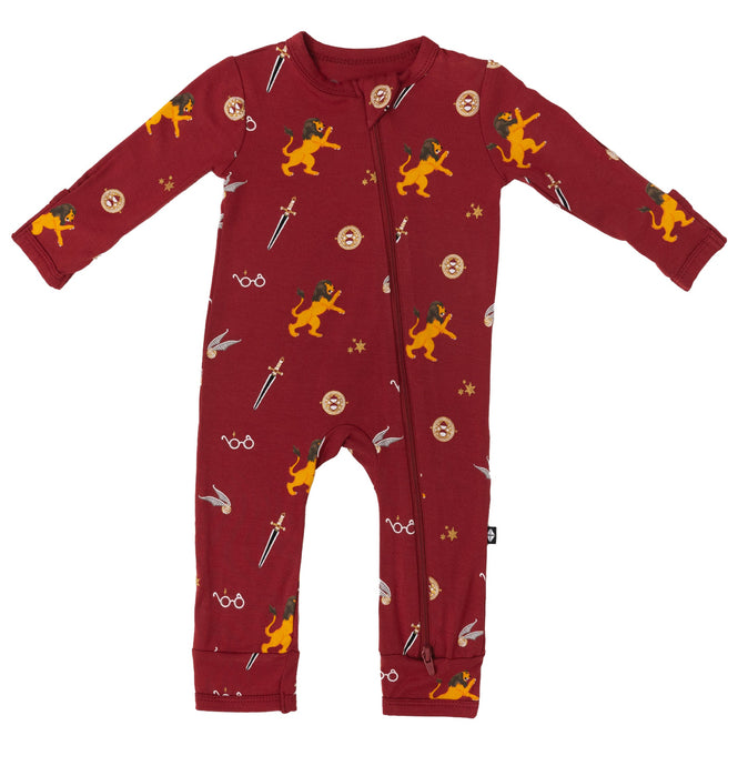 Kyte Zippered Romper in Gryffindor