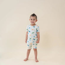 Kyte Baby Short Sleeve Pajamas in Ecru Roar