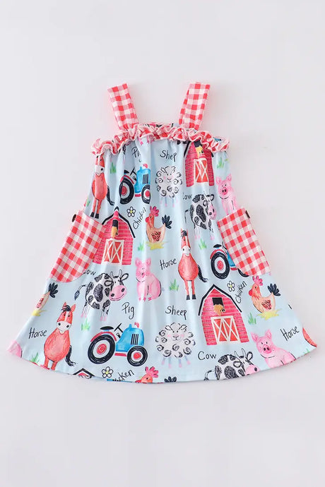 Farm Animal Pocket Dress