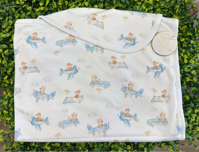 Baby Club Chic Funny Ride Baby Blanket