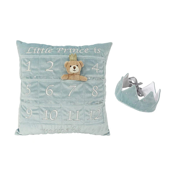 Mon Ami Prince First Year Pillow & Crown Gift Set