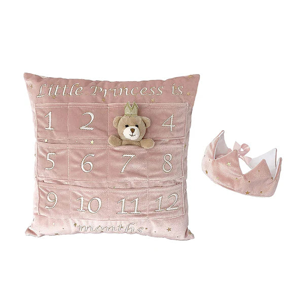 Mon Ami Princess First Year Pillow & Crown Gift Set