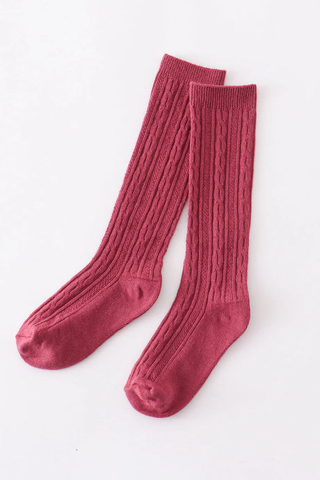 Abby & Evie Rose knit knee high sock