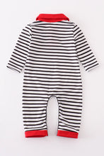 Abby & Evie Valentine's Day stripe romper