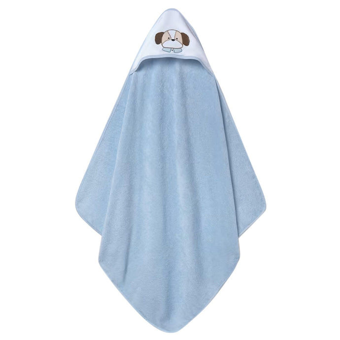Mayoral Baby Boys Blue Hooded Towel- Dog