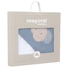 Mayoral Baby Boys Blue Hooded Towel- Elephant