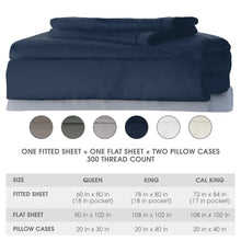 Kickee Pants Woven Sheet Set in Suede Blue (Queen)