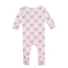 Kickee Pants Print Convertible Coverall in Shrinking Violet Bow Lattice