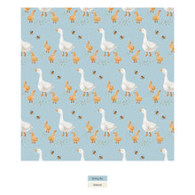 Kickee Pants Swaddle Perfect Blanket in Spring Sky Feeding Ducks